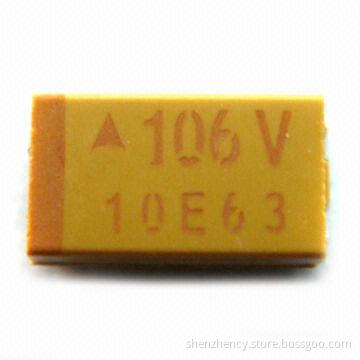 Tantalum Capacitor with 4 to 50V Rated Voltages and 2,000 Hours Lifespan
